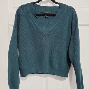 Cropped Ribbed Sweater